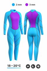 Mad Wave Kadın Wetsuit OPNWTR HYDROSTAR DSSS FLS L