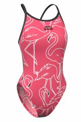 Mad Wave Kadın Mayosu Flare Anti-chlor K2, Pembe