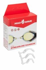 Mad Wave Streamline Yarış Gözlüğü Beyaz Rainbow